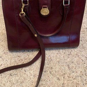 Brahmin burgandy crossbody purse